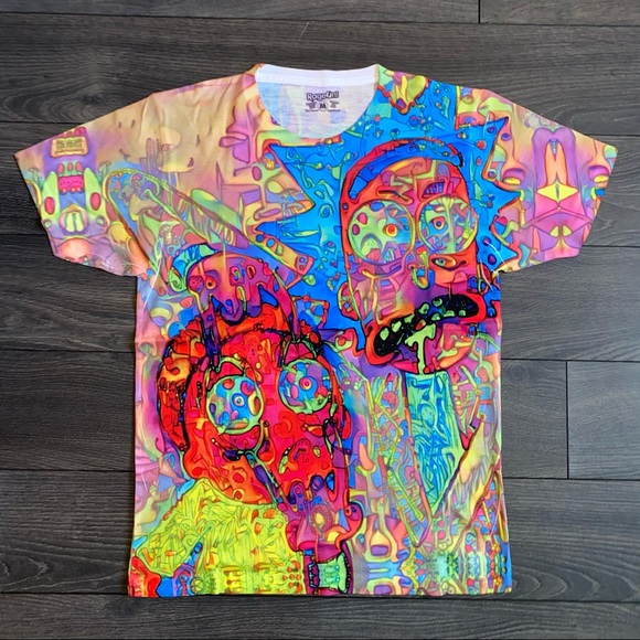 Rick & Morty acid tee - Picture 1 of 2